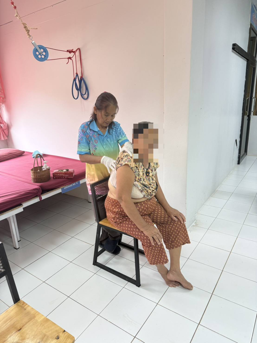 งานส่งเสริมและฟื้นฟูสมรรถภาพได้ฟื้นฟูสมรรถภาพให้แก่ผู้ป่วยในกลุ่ม LTC
