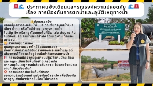 ประกาศแจ้งเตือนและรณรงค์ความปลอดภัย